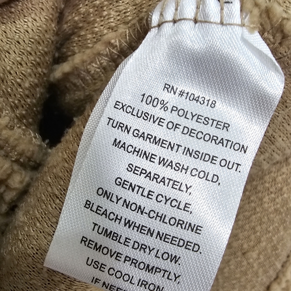 Derek Heart Sherpa Mushroom Shacket Size L - Picture 11 of 12